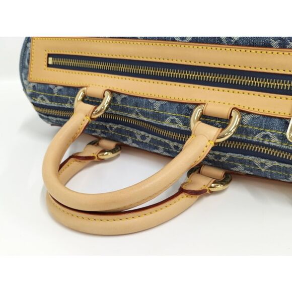 Louis Vuitton Neo Speedy Handbag Mini Monogram Denim Blue - Picture 5 of 8